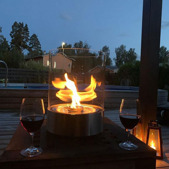 Semineu cu bioetanol pentru exterior Planika, RONDO